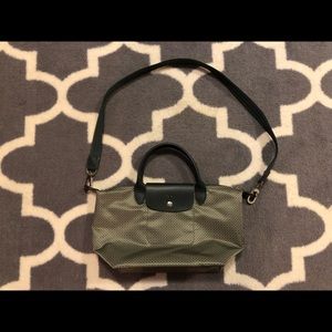 Authentic Longchamp le pliage neo green tote
